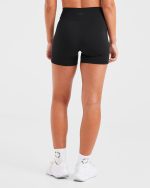 Sculpt Wrap Shorts - Black - Image 2
