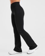 Sculpt Wrap Flared Leggings - Black - Image 6