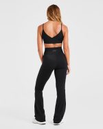 Sculpt Wrap Flared Leggings - Black - Image 4