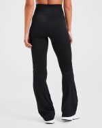 Sculpt Wrap Flared Leggings - Black - Image 2