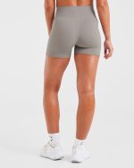 Sculpt Wrap Shorts - Smoke Grey - Image 2