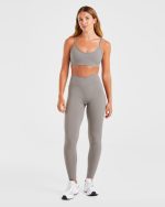 Sculpt Wrap Leggings - Smoke Grey - Image 3