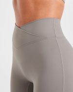 Sculpt Wrap Leggings - Smoke Grey - Image 5
