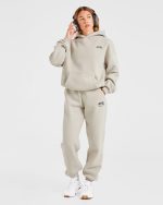 AYBL Sports Club Oversized Joggers - Sand/Navy - Image 7