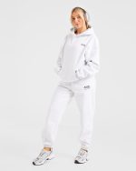 AYBL Sports Club Oversized Hoodie - Grey Marl/Burgundy - Image 7