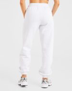 AYBL Sports Club Oversized Joggers - Grey Marl/Burgundy - Image 2