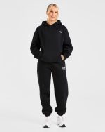 AYBL Sports Club Oversized Joggers - Black/White - Image 3