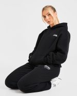 AYBL Sports Club Oversized Joggers - Black/White - Image 8