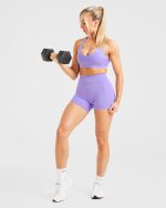 Staple Sports Bra - Vibrant Violet - Image 7