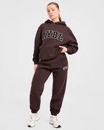 Varsity 2.0 Oversized Joggers - Cocoa Brown - Image 7