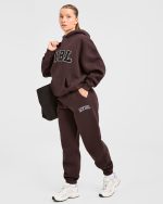 Varsity 2.0 Oversized Joggers - Cocoa Brown - Image 8