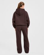 Varsity 2.0 Oversized Hoodie - Cocoa Brown - Image 4