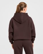 Varsity 2.0 Oversized Hoodie - Cocoa Brown - Image 2