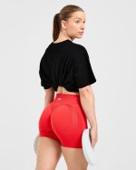 Sports Club Gothic Oversized T Shirt - Black/Red - Image 6