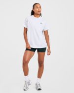 Strong Women Graphic Oversized T Shirt - Grey Marl/Green - Image 3