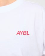 AYBL Sports Club Oversized T Shirt - White/True Red - Image 5