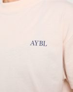 Body, Mind, You Oversized T Shirt - Peach/Navy - Image 5