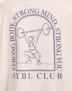 Body, Mind, You Oversized T Shirt - Peach/Navy - Image 6