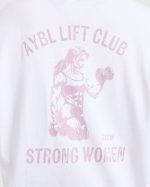 Strong Women Graphic Oversized T Shirt - White/Lilac - Image 6