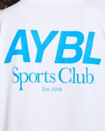 AYBL Sports Club Oversized T Shirt - White/Cobalt - Image 6