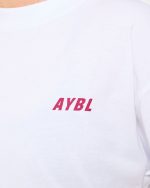 Cardio Club Oversized T Shirt - White/Burgundy - Image 5