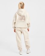 Retro Athletics Oversized Joggers - Sand - Image 4