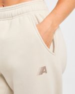 Retro Athletics Oversized Joggers - Sand - Image 5