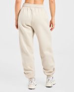 Retro Athletics Oversized Joggers - Sand - Image 2