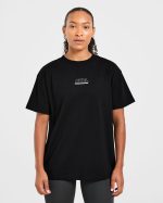 Athletics Track Oversized T Shirt - Black/White - Image 2