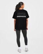 Athletics Track Oversized T Shirt - Black/White - Image 4