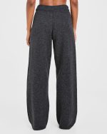 Varsity Oversized Knitted Joggers - Charcoal - Image 2