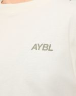 AYBL Sports Club Oversized T Shirt - Beige/Muted Olive - Image 5