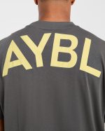 Essential Oversized T Shirt - Charcoal/Butter - Image 6