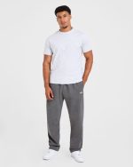 Essential Oversized Straight Leg Joggers - Charcoal - Image 3
