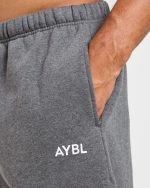 Essential Oversized Straight Leg Joggers - Charcoal - Image 6