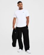 Essential Oversized Straight Leg Joggers - Black - Image 8
