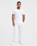 Essential Oversized Straight Leg Joggers - Grey Marl - Image 3