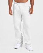 Essential Oversized Straight Leg Joggers - Grey Marl