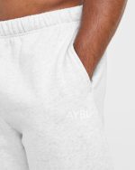 Essential Oversized Straight Leg Joggers - Grey Marl - Image 6
