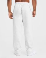 Essential Oversized Straight Leg Joggers - Grey Marl - Image 2