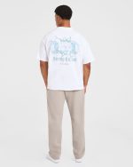 Essential Oversized Straight Leg Joggers - Stone - Image 4