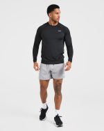 Essential Long Sleeve T Shirt - Black - Image 3