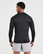 Essential Long Sleeve T Shirt - Black - Image 2