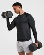 Essential Long Sleeve T Shirt - Black - Image 8
