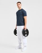 Essential T Shirt - Navy Blue - Image 8