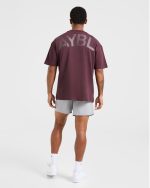 Essential Oversized T Shirt - Dusty Plum - Image 3