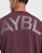 Essential Oversized T Shirt - Dusty Plum - Image 6