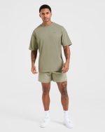 Essential Oversized T Shirt - Desert Olive - Image 4