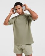 Essential Oversized T Shirt - Desert Olive - Image 8