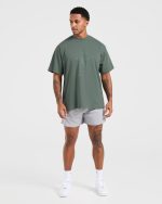 Lift Club Oversized T Shirt - Vintage Sage - Image 3